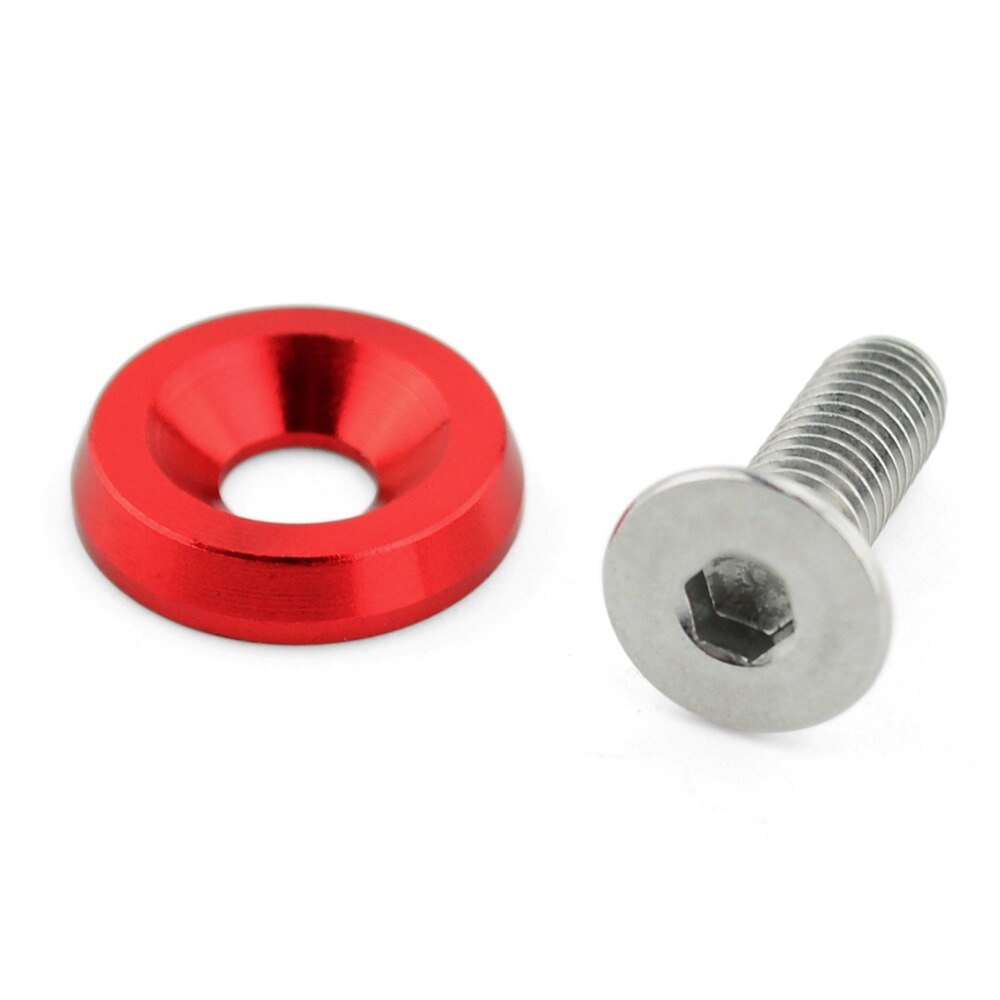 runmade 8pcs/lot Billet Aluminum Fender Bumper Washers Bolt Engine Bay Dress Up Kit 6 Colors