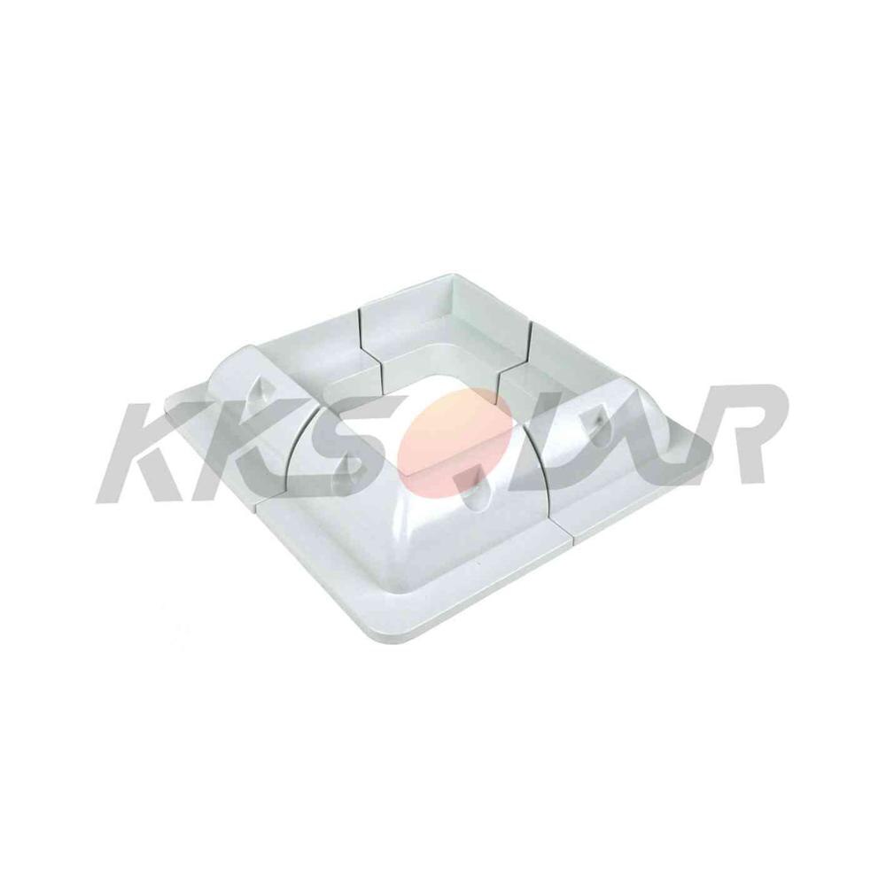 4pc Solar Panel Mounting Bracket White Rectangle Set-Free Corner Bracket Mount for RV, Boats, Caravans, Marine, Motorhomes