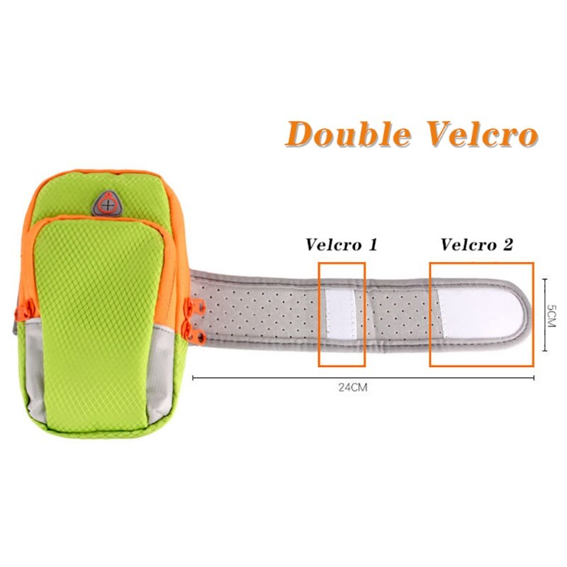 Bolso de brazo para teléfono para correr, bolso de gimnasio exterior, bolso de muñeca, brazalete para correr, funda de teléfono móvil con bolsa de soporte