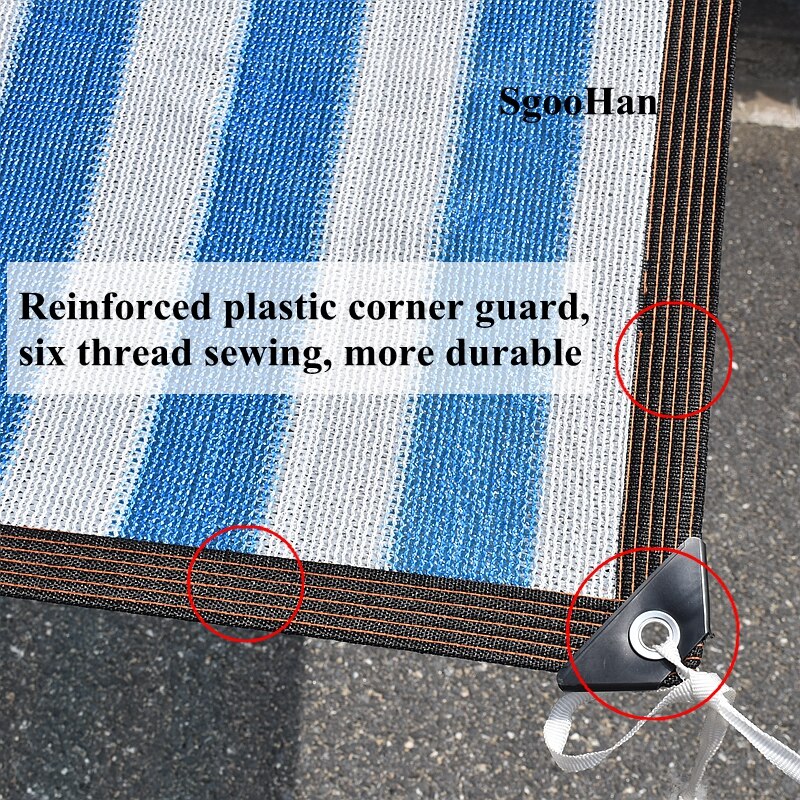 HDPE Anti-UV Shading Net Outdoor Awning Sunshade Net Greenhouse Succulent Plant Cover Swimming Pool Shade Sail 85% Shading Rate