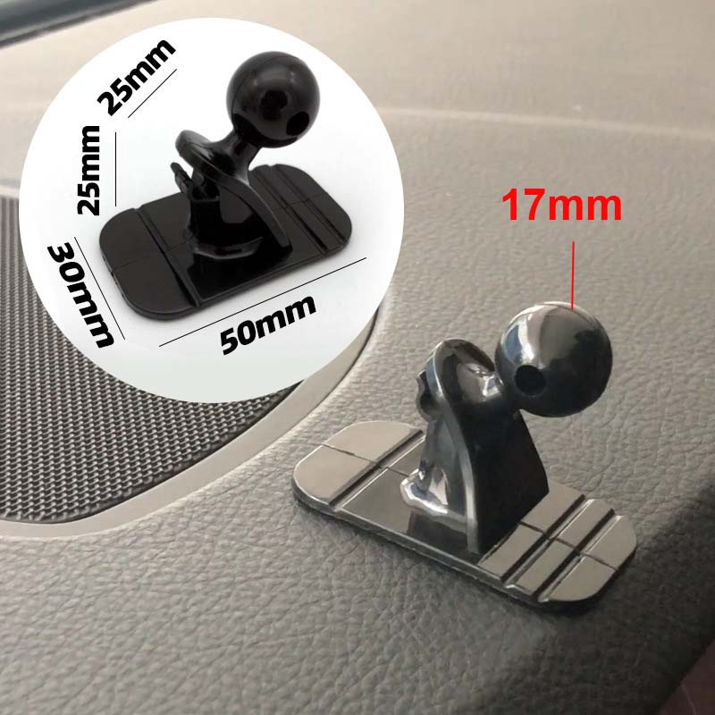 Universal 17mm Ball Head Car Phone Mount Magnetic Holder Base Dashboard Gravity Bracket Suction Cup for DVR GPS 3M Sticker Stand: NO5