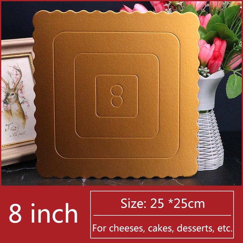 1pc cupcake bakker slik bar baby shower fødselsdag dessert bord fest forsyninger kage holder bage tilbehør: Kvadrat 8 tommer