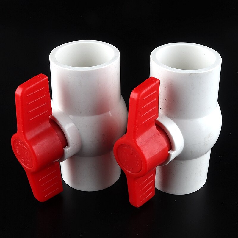 ID 20/25/32/40mm PVC Pipe Ball Valves Water Irrigation System Supply and Drainage Tube Quick Valve Water Pipe Connector Fittings