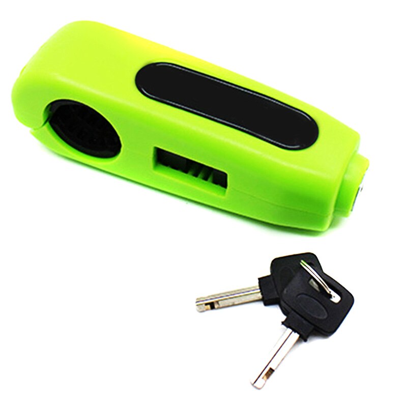 Motorfiets Stuur Grip Brake Lock Universele Kleurrijke Anti Diefstal Slot F-Best: green