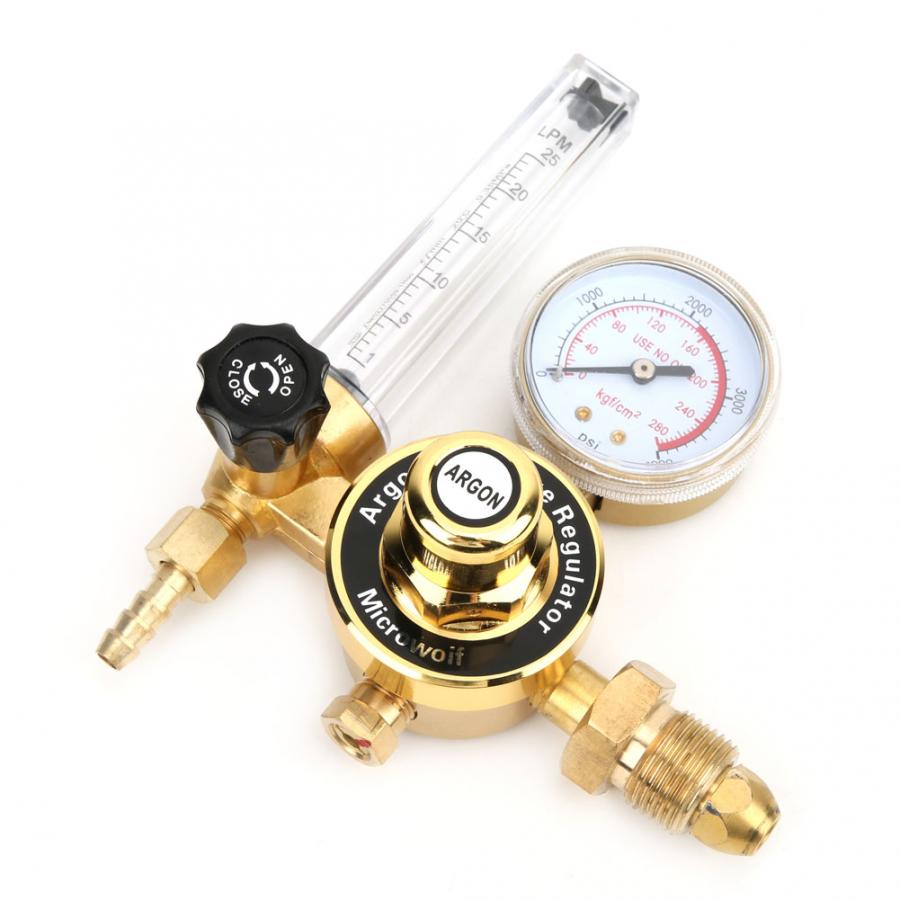 Argon Regulator WX-55T G5/8 Male Thread Argon Gas Pressure Reducer Argon Gas Meter Regulator Gas Pressure Measurement