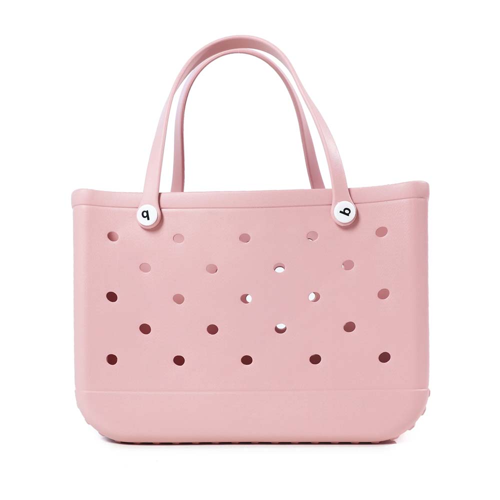 Große Moor-Taschen für Damen, Tragetasche, EVA-Sommer-Strandtasche, große Kapazität, Reisetaschen für Höhle Strand, Stiefel, Schwimmbad, Strand-Tragetaschen: Rosa
