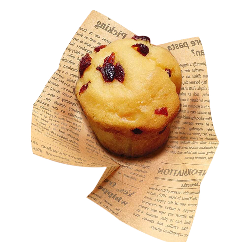 50 stk avisstil cupcake liner bagningskop til bryllupsfest caissettes tulipan muffin cupcake papir kop olietæt kageindpakning