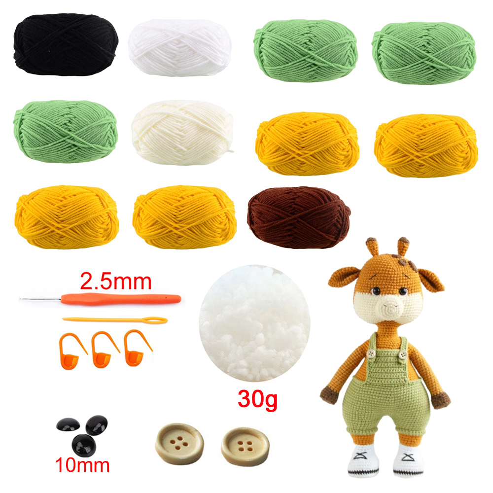 Joli Gril Crochet Kit poupée bricolage tricot amigurumi Crochet animaux kits noël chat chien lapin jouet oiseau insecte fait à la main: violet