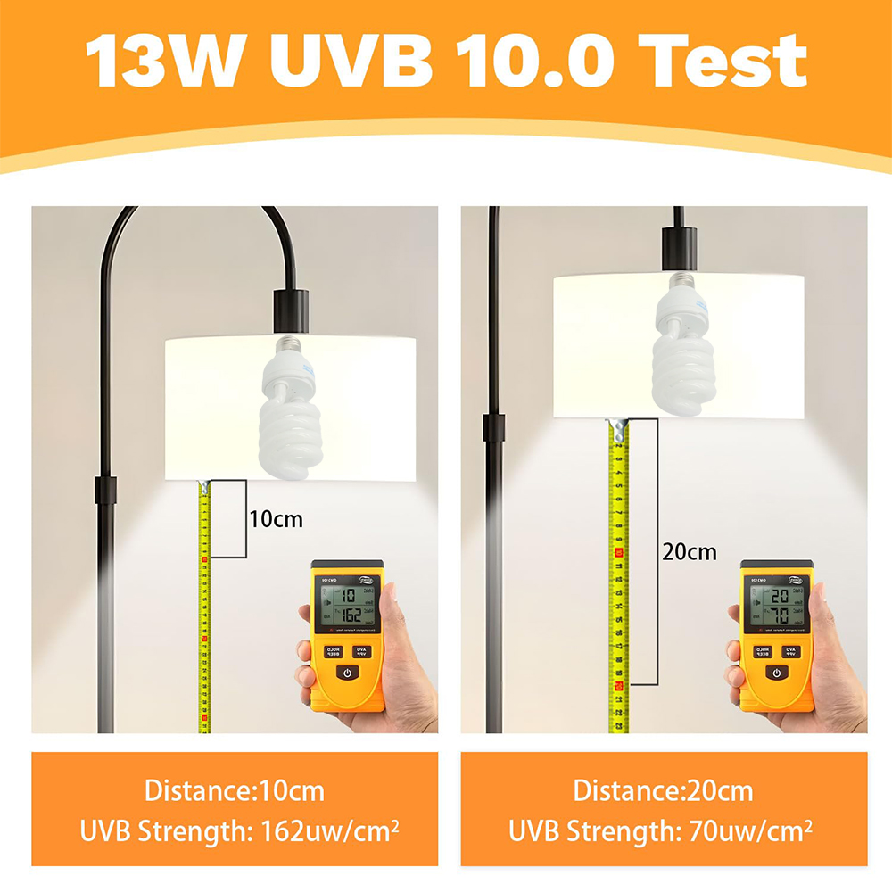 5,0 10,0 15,0 lámpara UVB para reptiles 13W /26W rayos UV ahorro de energía terrario luz para tomar el sol tortuga lagarto serpiente Reptiles lámparas de calefacción