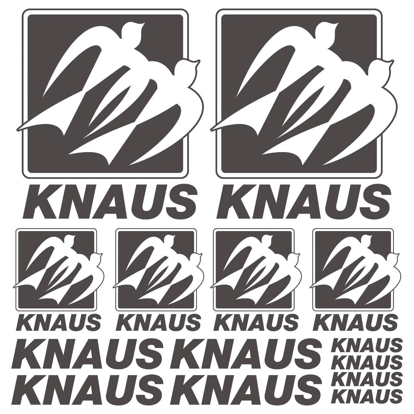 Knaus Caravan Stickers - 14 Delige Set - Volledige Carrosserie Decals