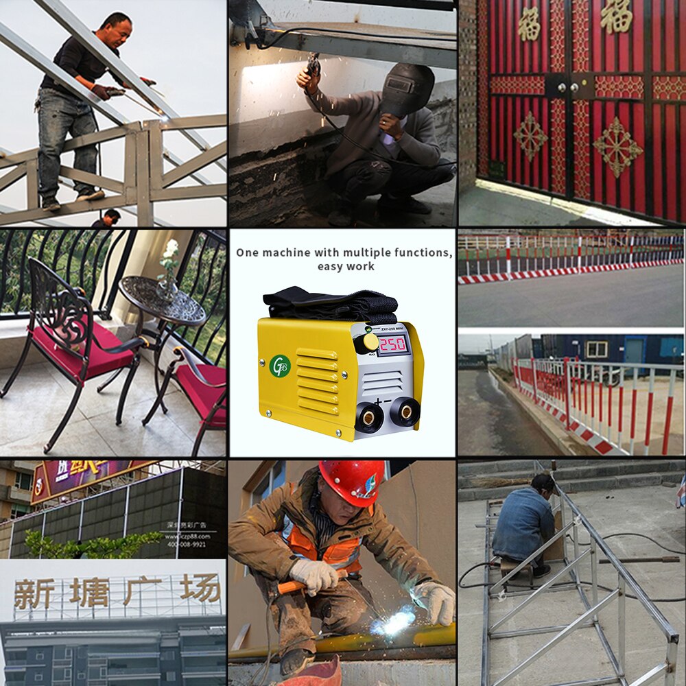 20-250A Current Adjustable Portable Household Mini Electric Welding Machine IGBT Digital Soldering Equipment with Display