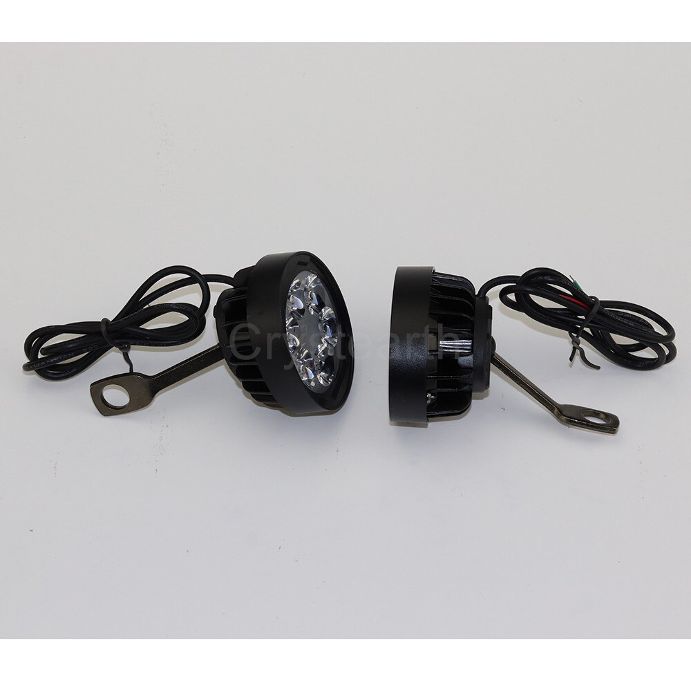 Universal DC12V 6-LED Motorcycle Headlight Mirror Mount Driving Fog Spot Head Light Spotlight For ATVs Pit Dirt Bikes Scooters