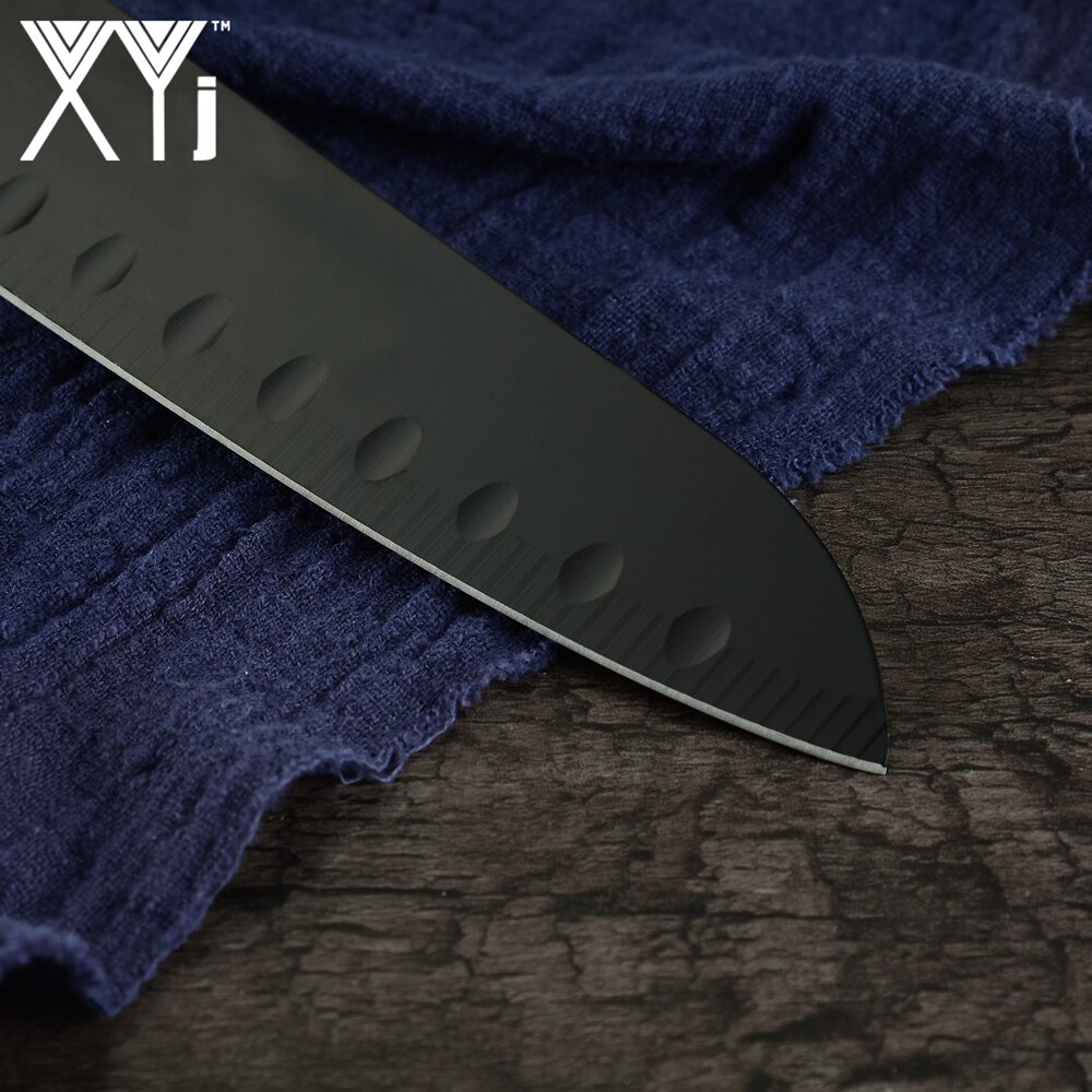 Xyj rustfritt stål kniv kjøkken bestikk kniver sett verktøy frukt verktøy santoku kokk skjære brød rustfritt stål kniver verktøy