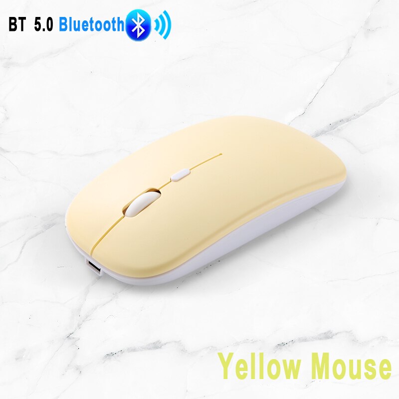 Voor ipad 5.0 bluetooth draadloze muis computermuis stil 10m mause oplaadbare muis 2.4 ghz muizen voor laptop pc tablet ipad