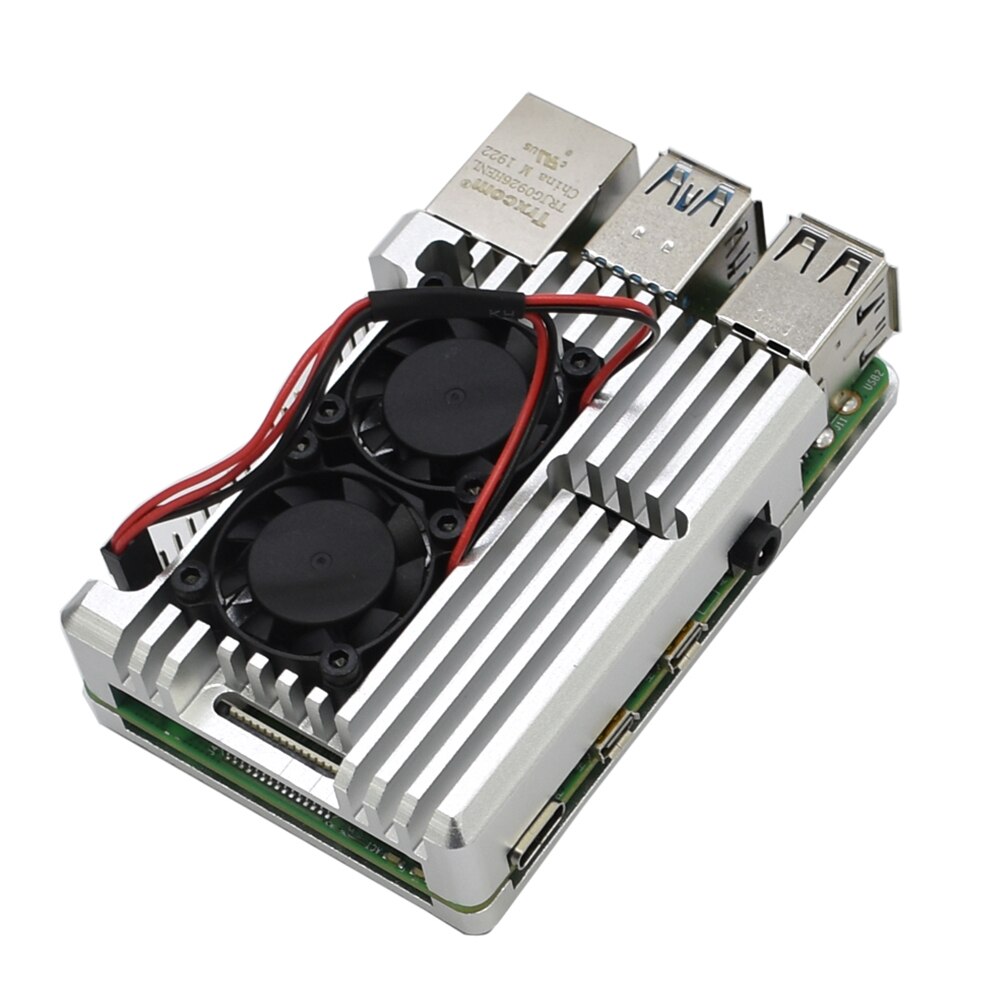 Capa de resfriamento fácil instalar liga de alumínio acessórios gabinete escudo ferramenta durável caso protetor sinal para raspberry pi 4b