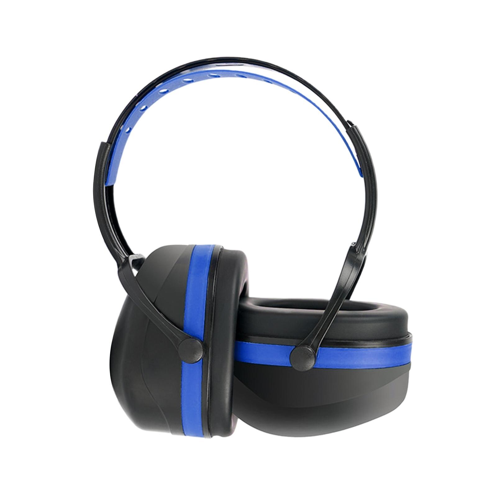 Hearing Protection Safety Ear Muffs Adjustable Head Band Folding-Padded Hearing Protectors Ear Defenders for Fireworks Men Women: Blue