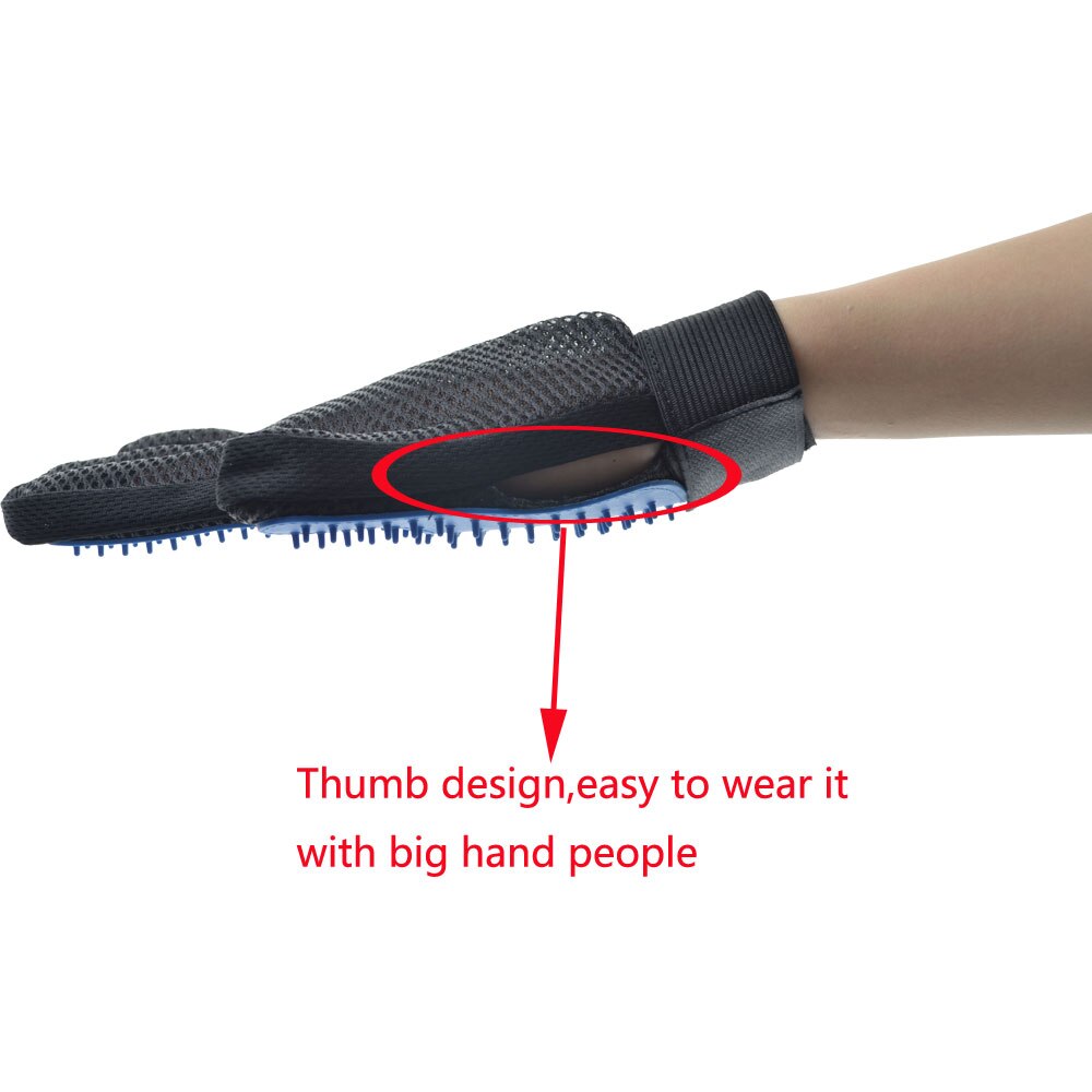Kat Grooming Deshedding Borstel Handschoen Touch Hond Efficiënte Back Massage Vacht Wassen Baden Kam Huisdier Borstel Baden Handschoenen