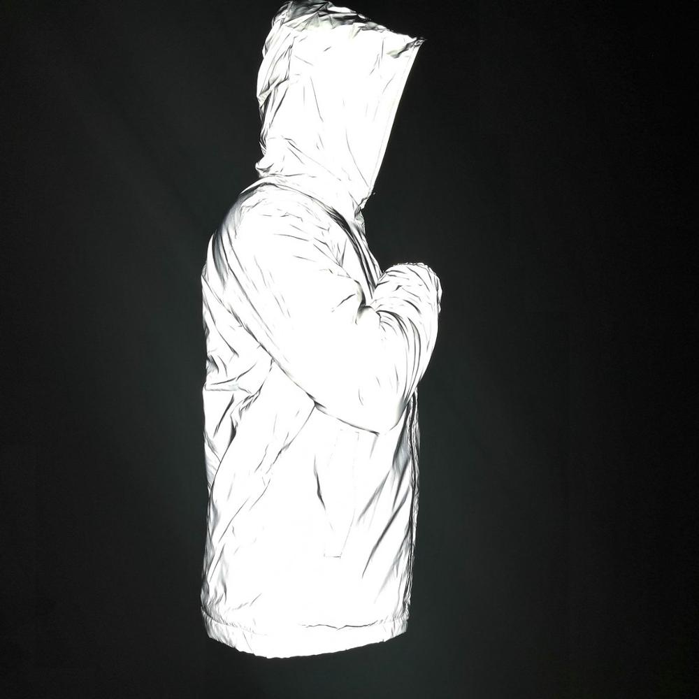 Chaqueta reflectante para hombre y niña, chaquetas ligeras y brillantes para niños, ropa de calle de Hip Hop, prendas de vestir impermeables para monopatín, novedad de