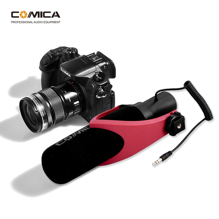 Comica CVM-V30 PRO Camera Microphone Electric Super-Cardioid Directional Condenser Video Microphone for Video Interview Camera