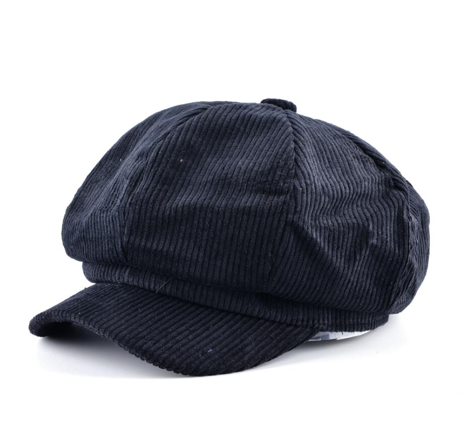 Tqmsmy unisex ottekantet hat mænd efterår corduroy stof gorras planas mænds newsboy cap kvinder ensfarvet hatte til mænd baretter