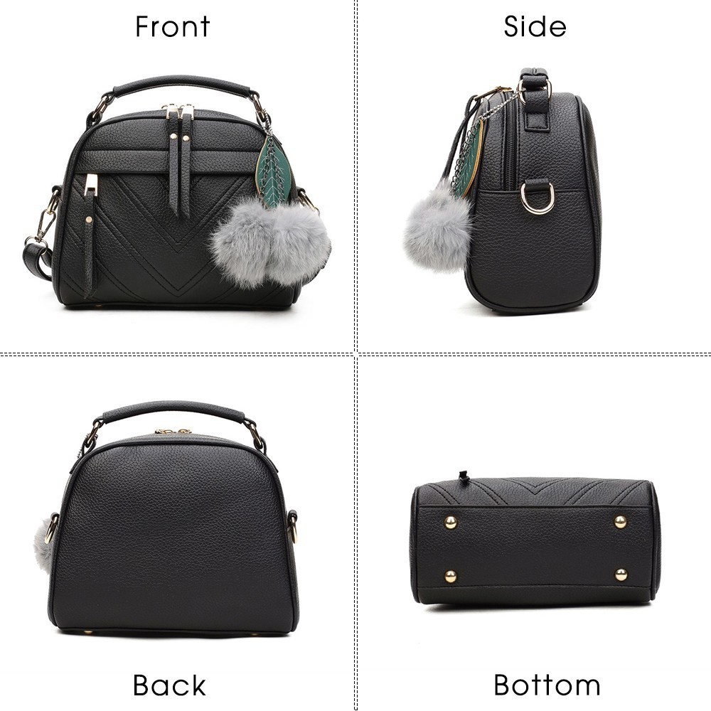 TTOU Vierkante PU Lederen Handtassen Chain Messenger Bags Met Bal Vrouwelijke Schouder Crossbody Bag Sling Bolsa Dames Partij Handtassen