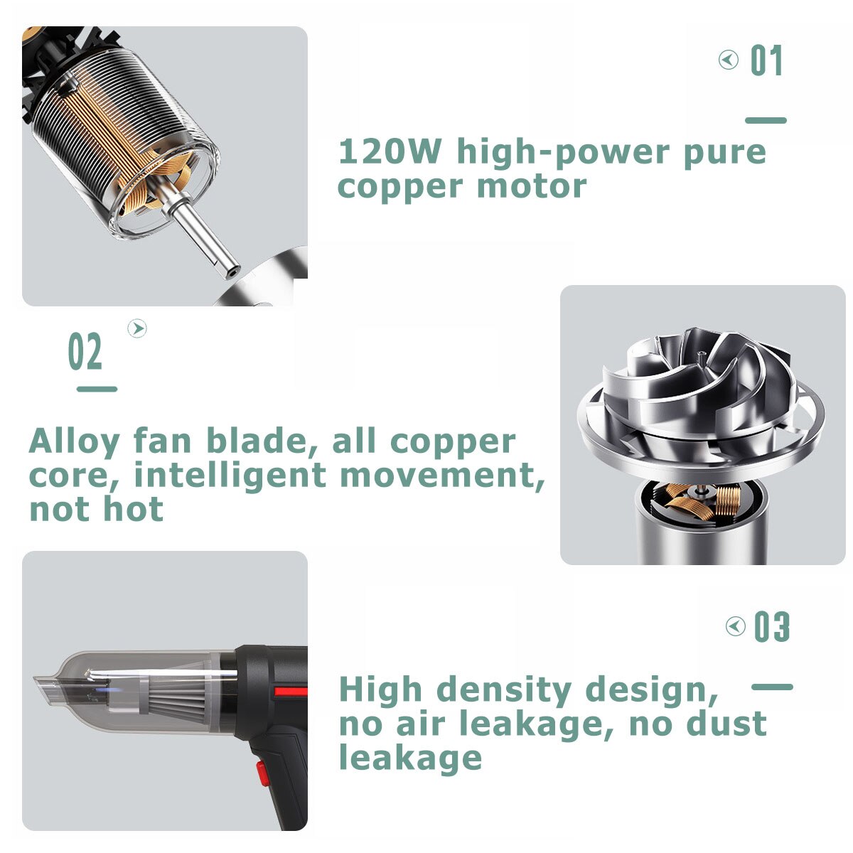 4-In-1 Draadloze Air Duster Usb Dust Blower Handheld Dust Collector Oplaadbare 9000Pa Portable Voor Pc laptop Auto Schoon Toetsenbord