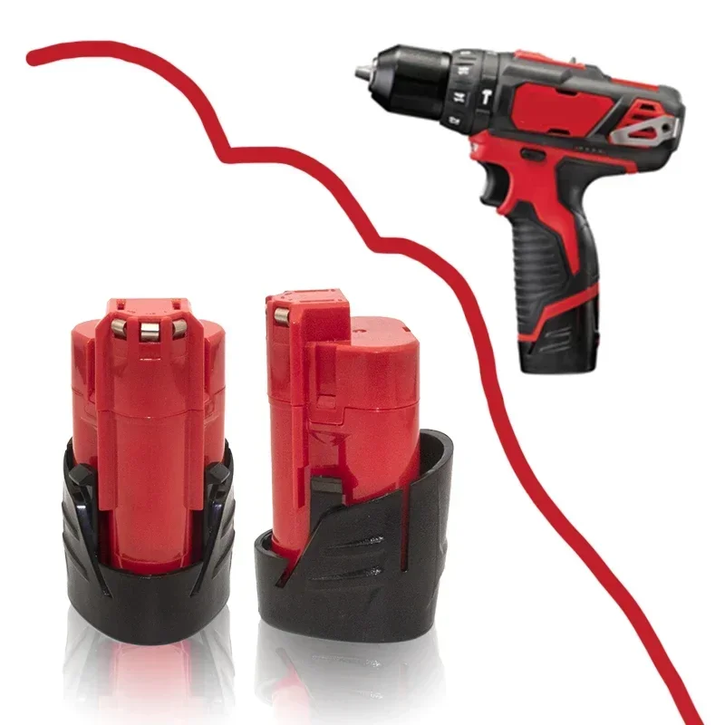 10- pack 3000 mah för milwaukee  m12 laddningsbara batterier för 12v sladdlösa verktyg 48-11-2402 48-11-2411 48-11-2401 mil -12a- li