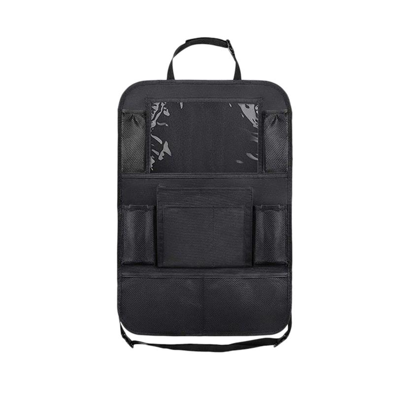 2 pçs sacos de armazenamento do bebê multi-função saco de armazenamento de carro bolsa de assento de volta do carro oxford pano organizador saco de banco de trás do carro preto