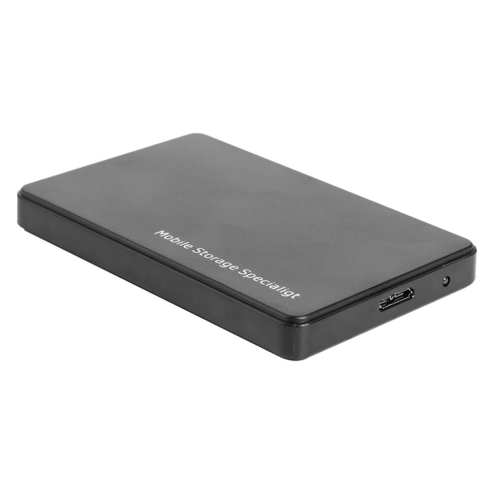 2.5 Inch Usb 3.0 Harde Schijf Schijf Behuizing 8Tb 6Gbps Hdd Ssd Mobiele Externe Box Case Voor Laptop pc: Black