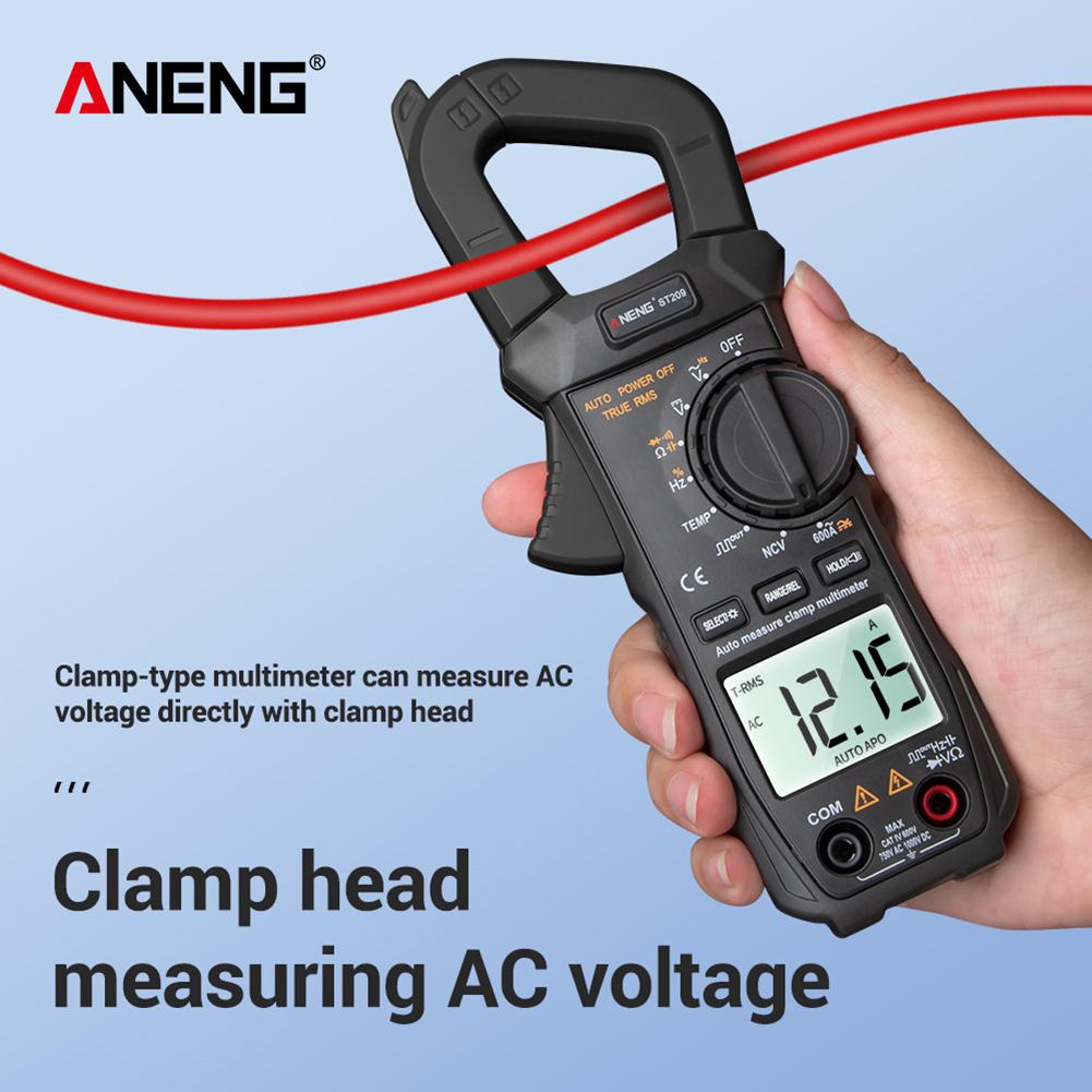 Digital Clamp Meter LCD Backlight Liquid Crystal Display AC/DC Voltage Current Tester Ammeter Voltmeter Electrical Instruments
