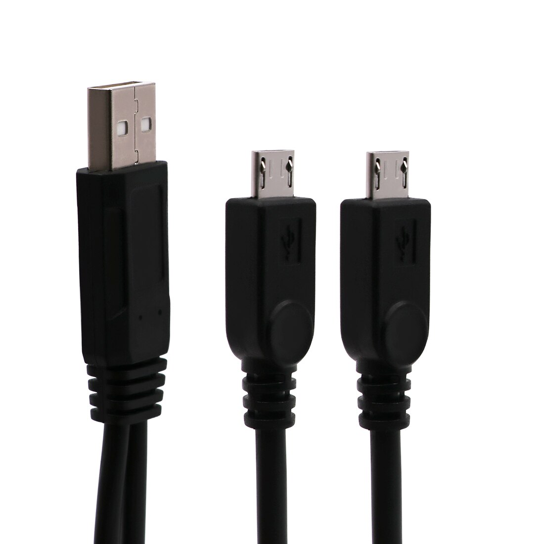 Cable de carga de transferencia de datos USB hembra macho 2 Micro USB divisor de carga 2 dispositivo inteligente