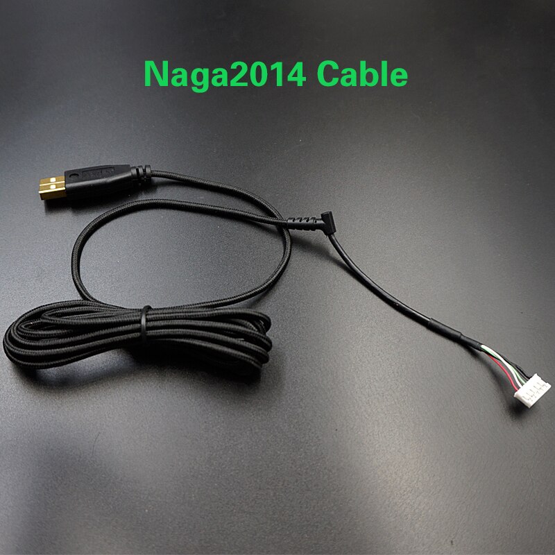 USB Mouse Cable Line Nylon Braided Wire for Razer Abyssus Naga Imperator Mouse Replacement Cable Free Mouse Skates: NAGA 2014