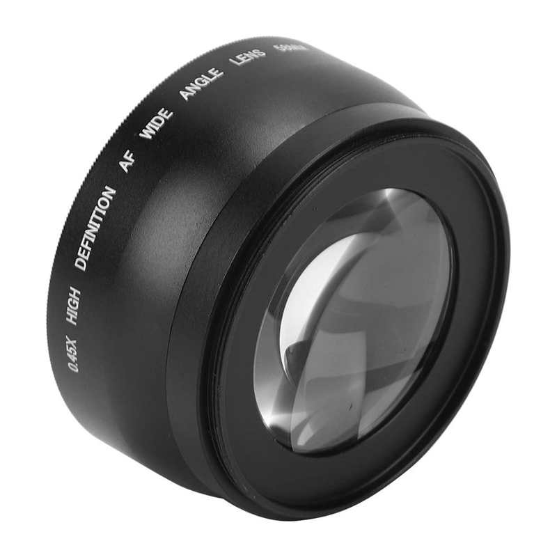 Lente Macro gran angular de 58mm, 0,45x, compatible con todos los objetivos de cámara y cámara de 58MM de diámetro