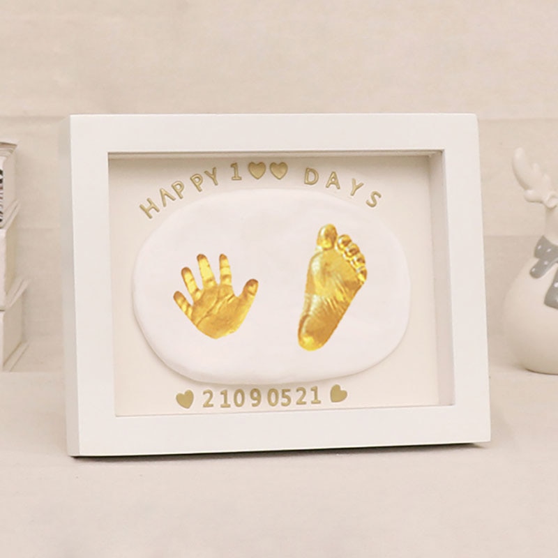 Babyvoetafdruk Fotolijst Niet Giftig Handafdruk Klei Diy Casting Kit Voor Pasgeboren Baby Kinderen Souvenirs En baby 'S Items