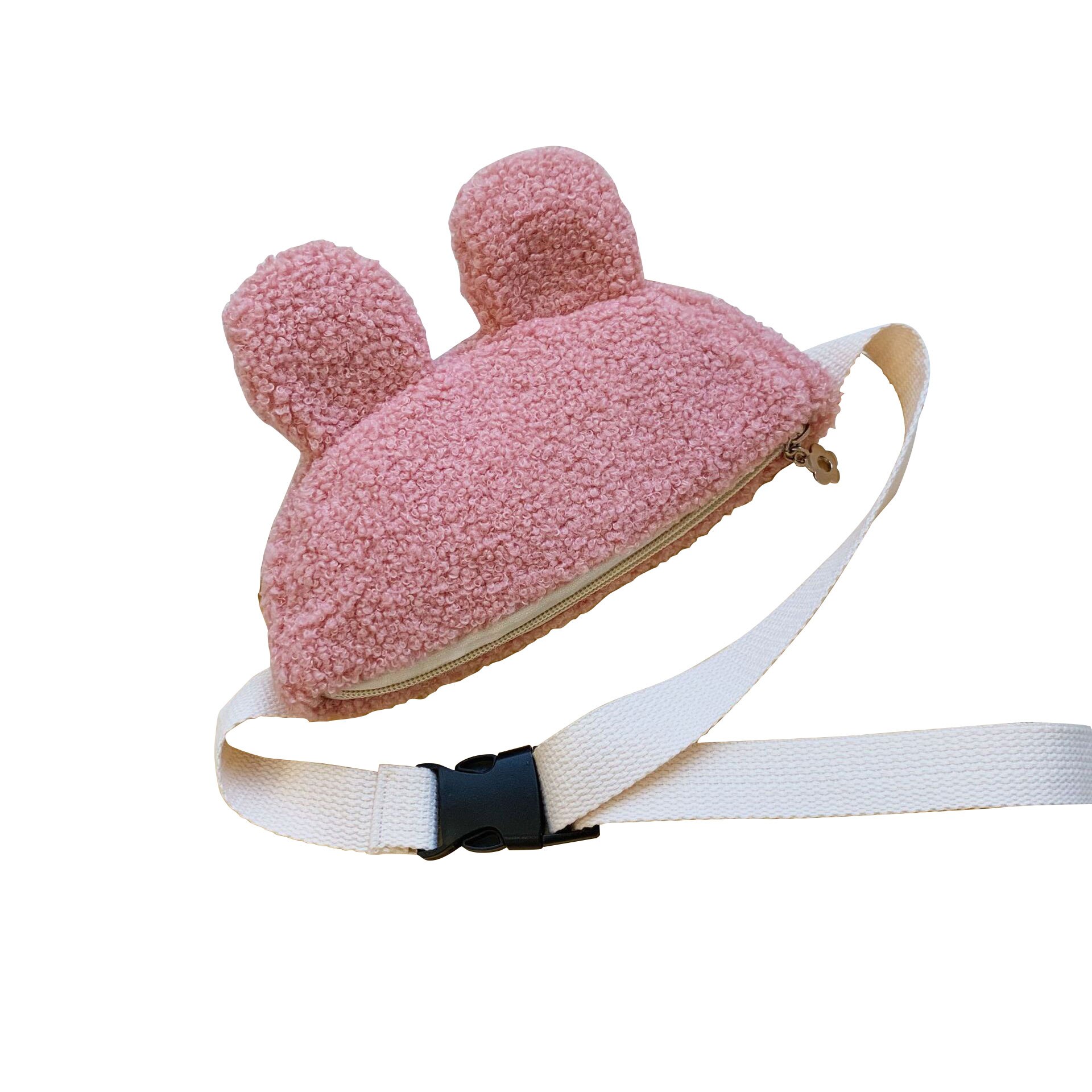 Børns lille taljetaske plys brysttaske til drenge og piger enkel skuldertaske taljepakker snydetasker