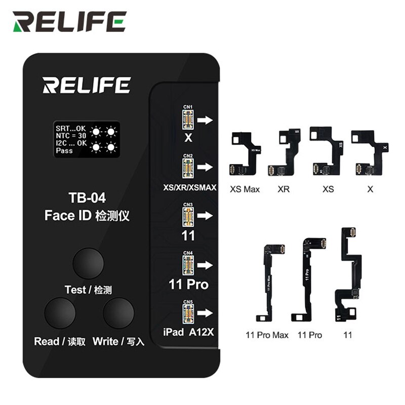 Relife Tb-04 Dot Matrix Kabel Voor Iphone X/Xs/Xr/Xsmax/11/11P/11 Dot Projector Lezen Schrijven Dot Matrix Gezicht Id Reparatie Flex