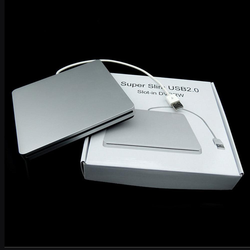 Usb 2.0 ekstern cd dvd rom rw afspiller brænder drev til macbook air pro til imac til mac win 8 bærbar notebook pc computer