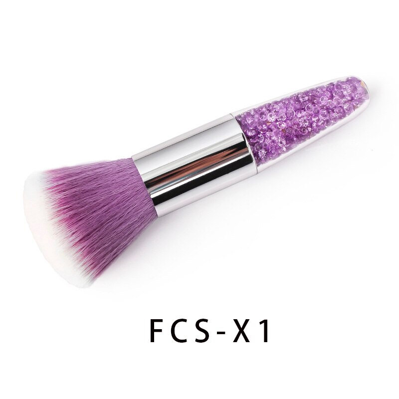 Shell Shape Nail Brush Clean Dust Powder Portable Make Up Brush Foundation Concealer Face Blush 3 Colors Beauty Makeup Tools: Plum