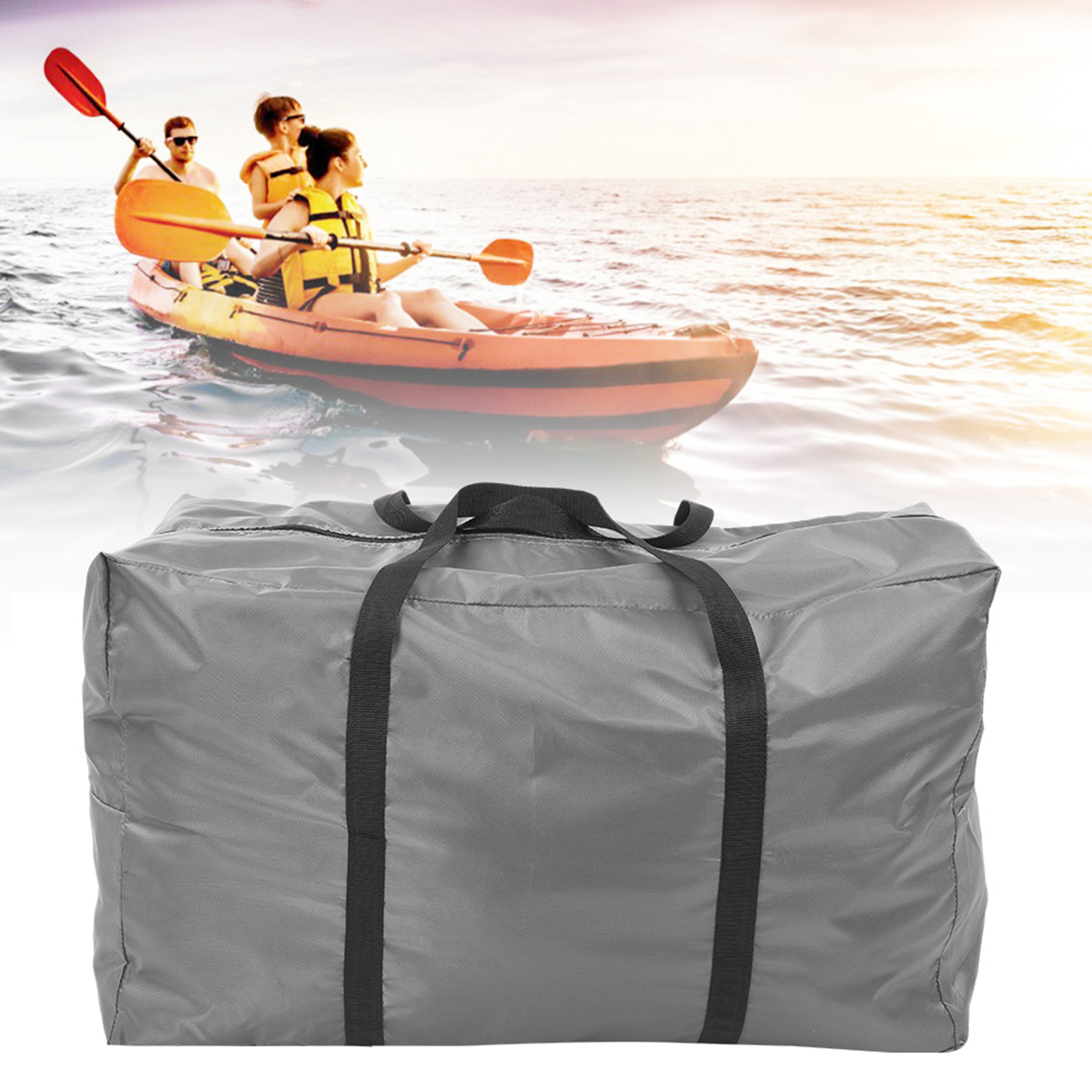 Foldable Kayak Carry Bag Large Capacity Air Boat Storage Bag Wear Resistant Inflatable Boat Handbag