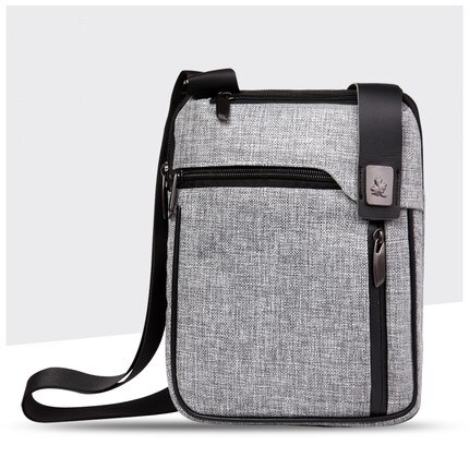 CAI hommes tablette messager sac à bandoulière porte-documents sacs à main pour iPad téléphone portable bureau fronde sacs à bandoulière Style décontracté sacs à main: Gris