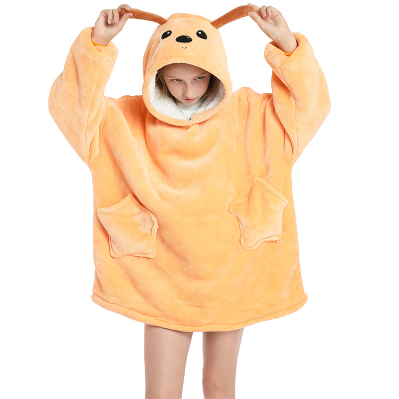 Baby Meisjes Pyjama Cartoon Dier Koeien Kigurumi Trui Kinderen Jongens Warm Hoodies Tieners Oversized Hooded Homewear Volledige Mouw: FH07