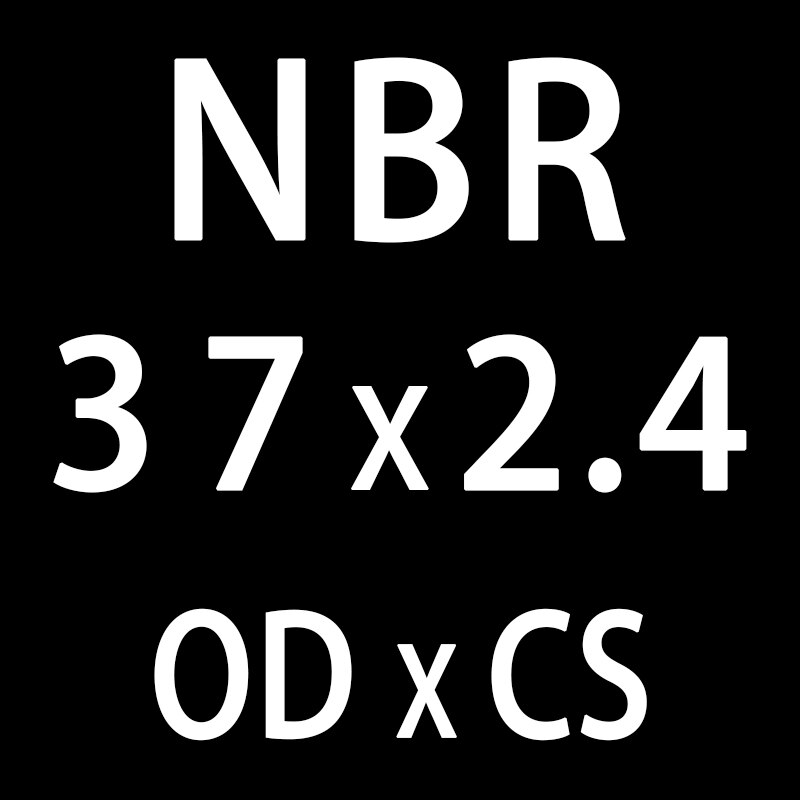 20 teile/los Gummi Ring Schwarz NBR Abdichtung O-Ring 2,4mm Dicke OD31/32/33/34 /35/36/37/38/40mm O Ring Dichtung Dichtung Öl Ring Unterlegscheibe: OD37mm