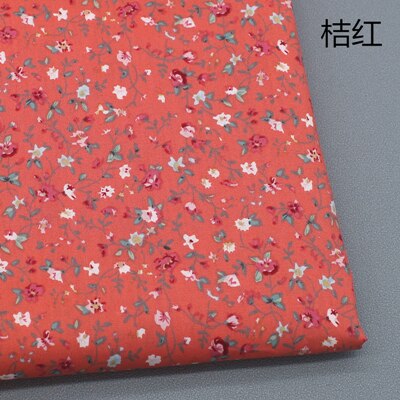 Tejido con estampado Floral de popelina, tejido de algodón de 14x50cm con de popelina para costura de retazos de ropa, vestido, blusa, accesorios hechos a mano: Fabric 2