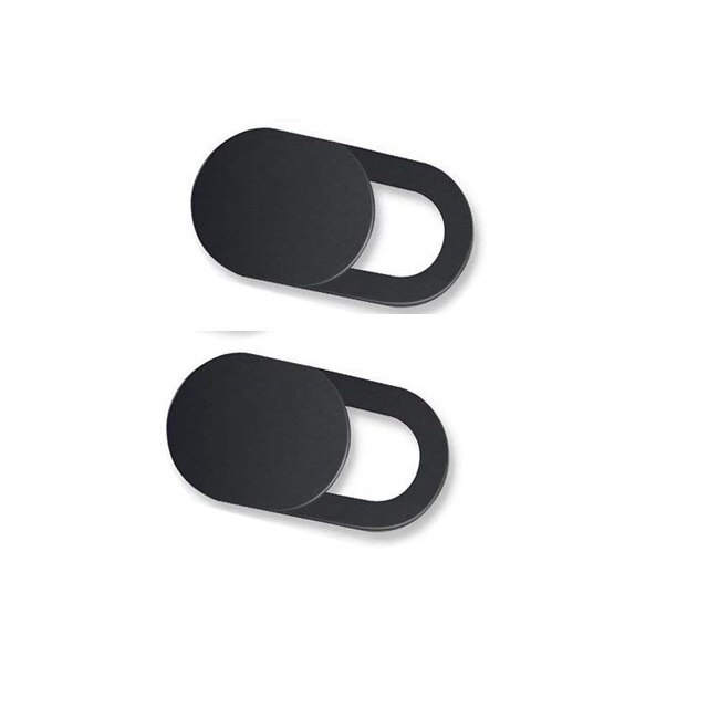 Webcam frontcamera cover voor ipad voor iphone samsung anti-hack laptop camera cover sluiter magneet schuif plastic webcam cover: 2 stuks