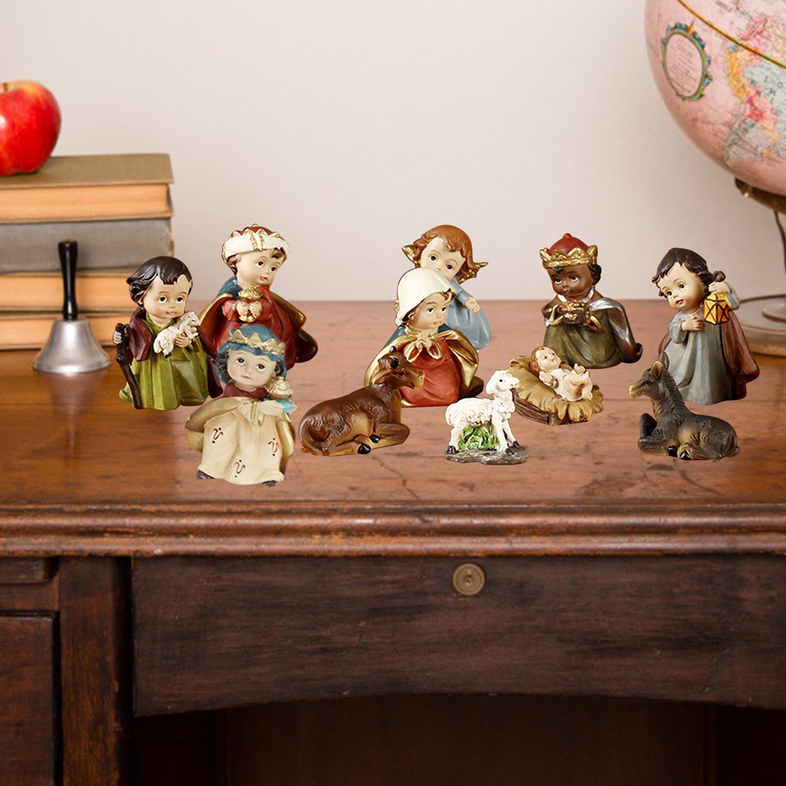 Religious christmas throws