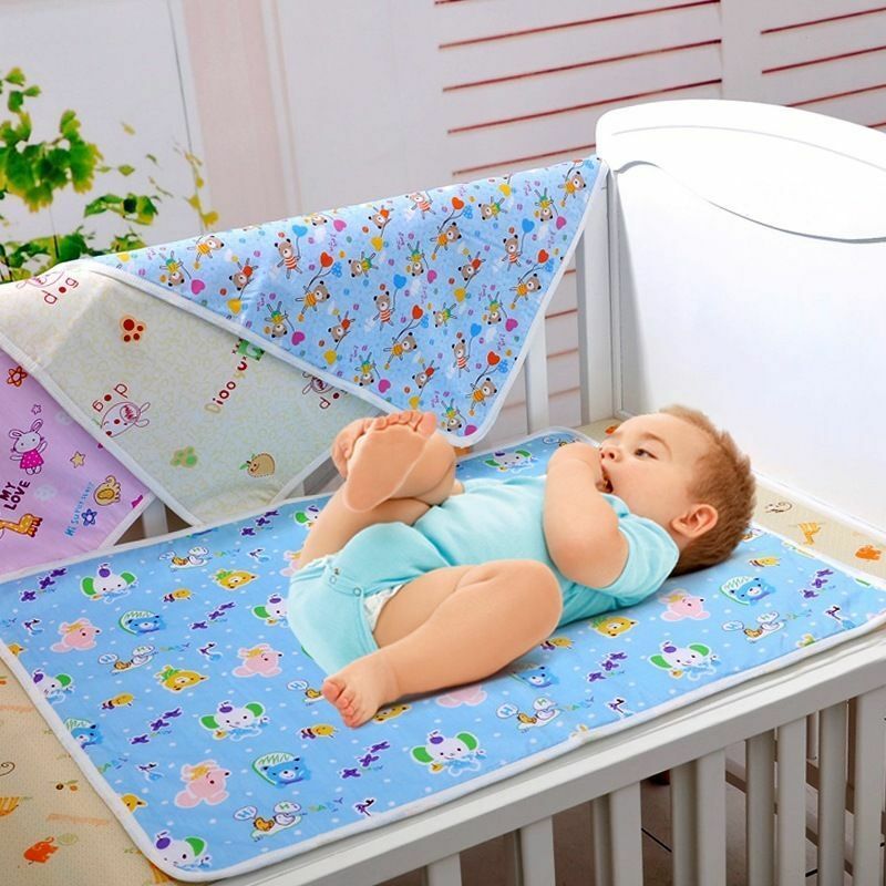 estilo de pañales para bebés, almohadillas cambiantes para pañales, alfombrilla impermeable para ropa de cama