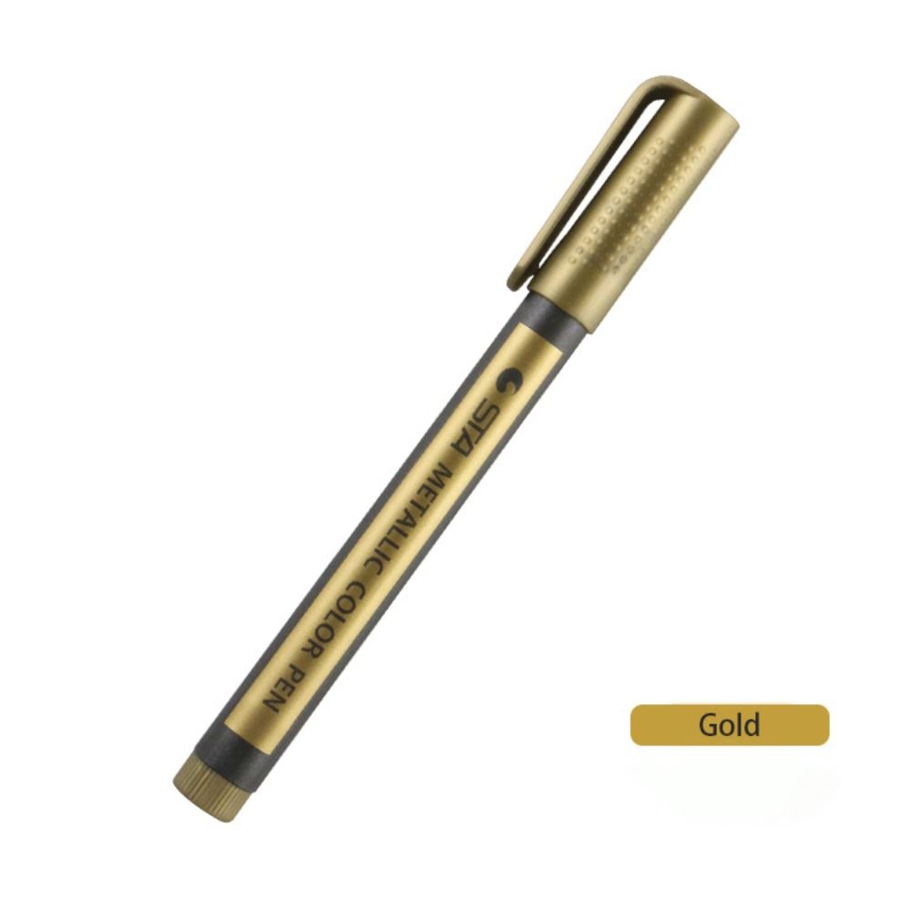 Kawaii 10-Farben-metallisch-Marker, dauerhaft, wasserfest, Farbstift, Schreibwaren, DIY, Manga, Zeichnung, Bastelstifte, Malerei: Weiß