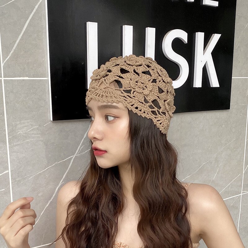 Neymar Gorras Vader Hoed Handleiding Weven Breien Hollow Out Thin Cap Ademende Hoed Nat Tulband Baotou Motorkap Leeftijd seizoen