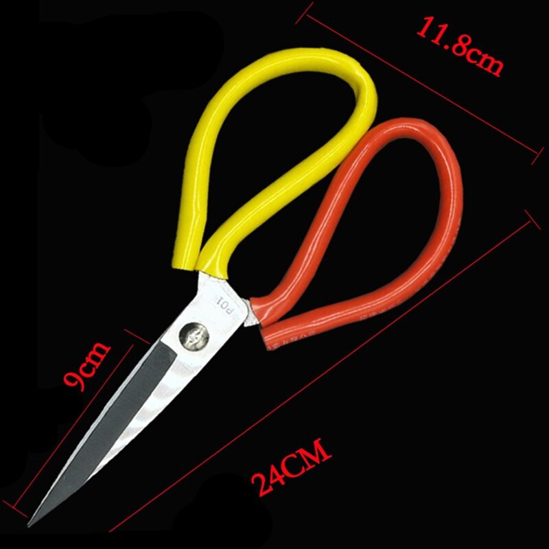Hohe Mangan Stahl Rost Prävention Industriellen Schere NäHenne Schneider Schere Handwerk Schere Stoff Cutter Leder Schere: E    24CM  9.6Zoll