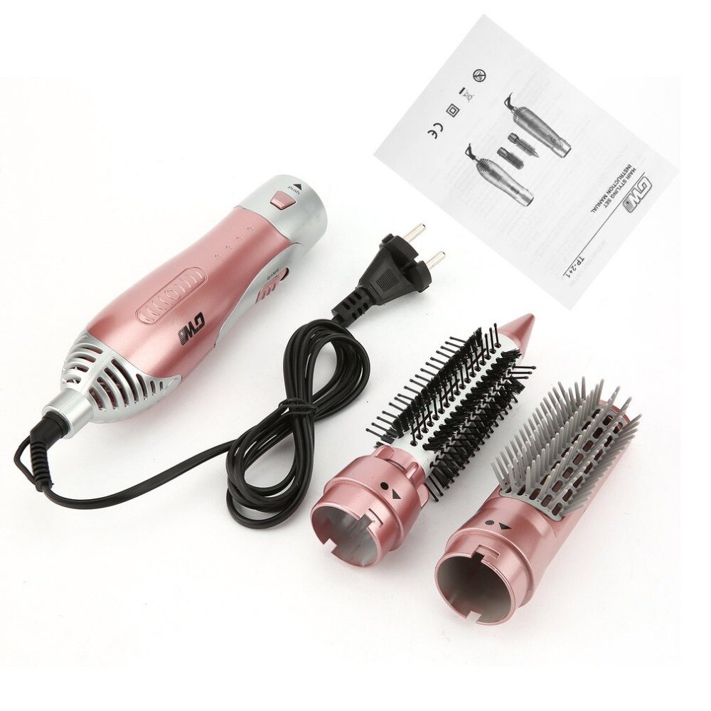 2 in 1 Hair Dryer Multifunctional Hair Straightener Comb & Curling Hair Comb Straightening Rapid Heating Hair Styling Tool Euro